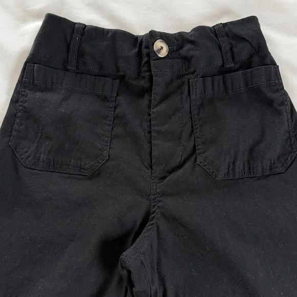 Maeve The Collette High Rise Cropped Wide Leg Pant Black 26 Anthropologie - Picture 7 of 16